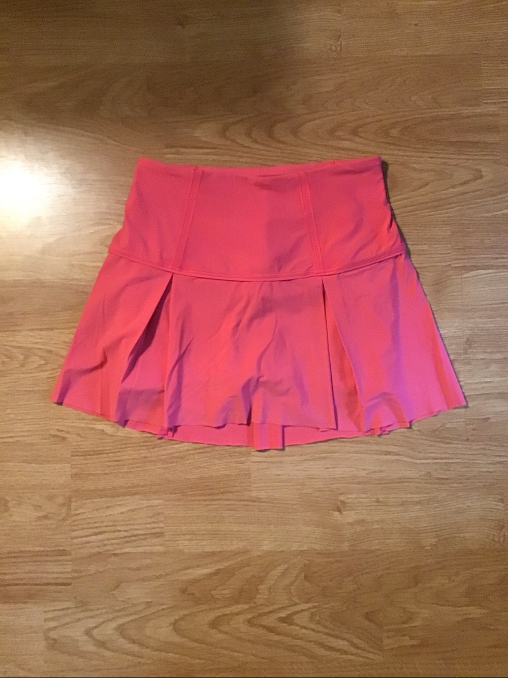 lululemon athletica Coral Pink Pleated Athletic Skirt